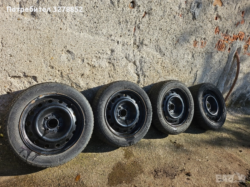 Железни джанти с гуми 195/50/15, снимка 1