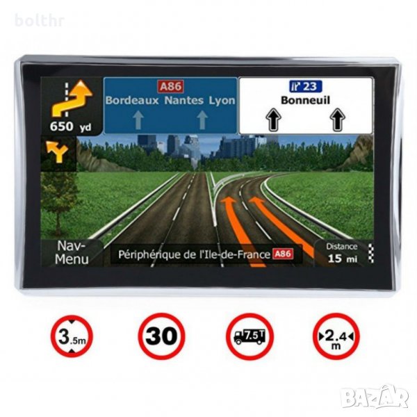 GPS НАВИГАЦИЯ X-ROAD XR-7007 HD EU ЗА КАМИОН/КОЛА, снимка 1