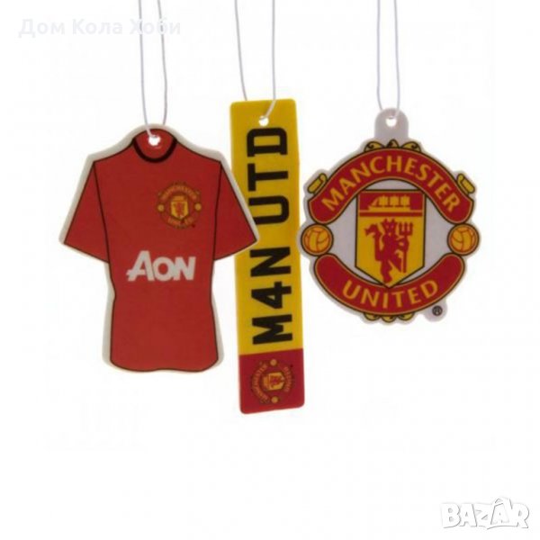 Комплект Ароматизатори MANCHESTER UNITED 3pk Air Freshener, снимка 1