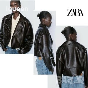 Zara кожено яке, снимка 1