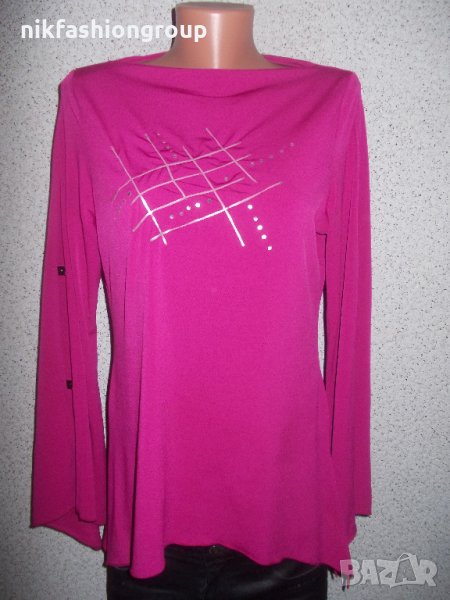 Асиметрична туника с пайети, M, L размер, снимка 1