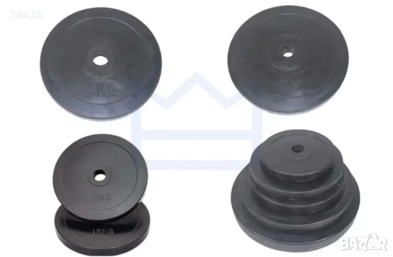 Гумени дискове за тренировка Ф50 или Ф30 2,5кг-20кг/НАЙ-ДОБРИ ЦЕНИ !, снимка 1