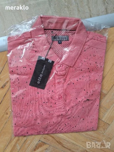 мъжка тениска с якичка, ХЛ, снимка 1