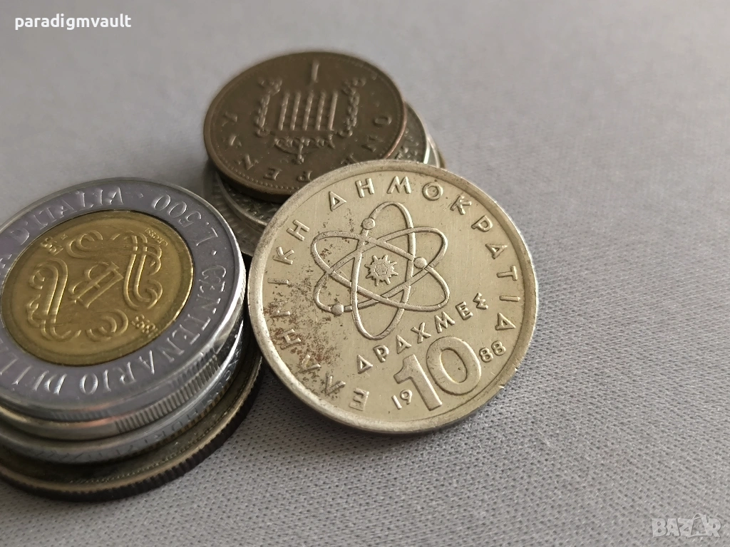 Монета - Гърция - 10 драхми | 1988г., снимка 1