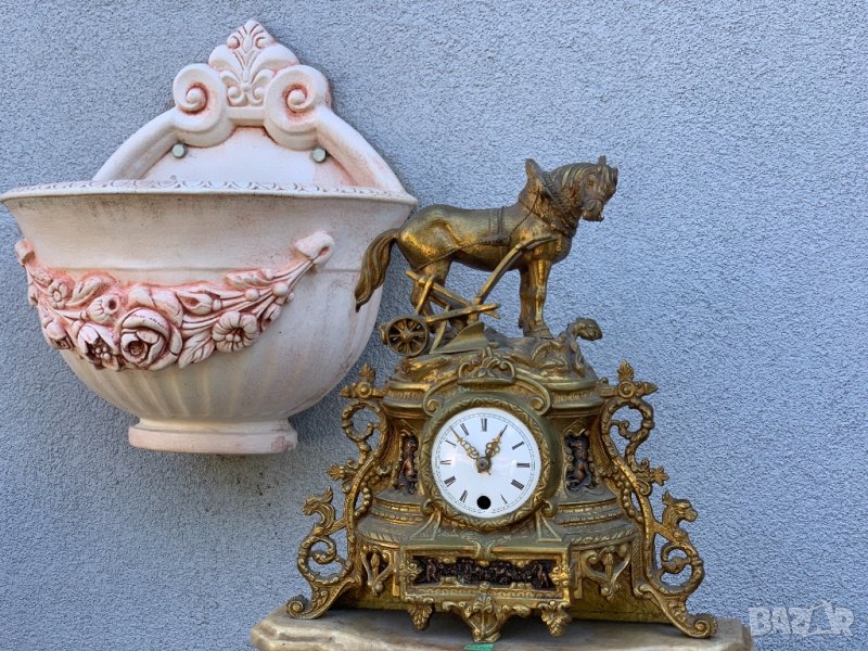 Каминен часовник от първата пол. на ХХв., снимка 1