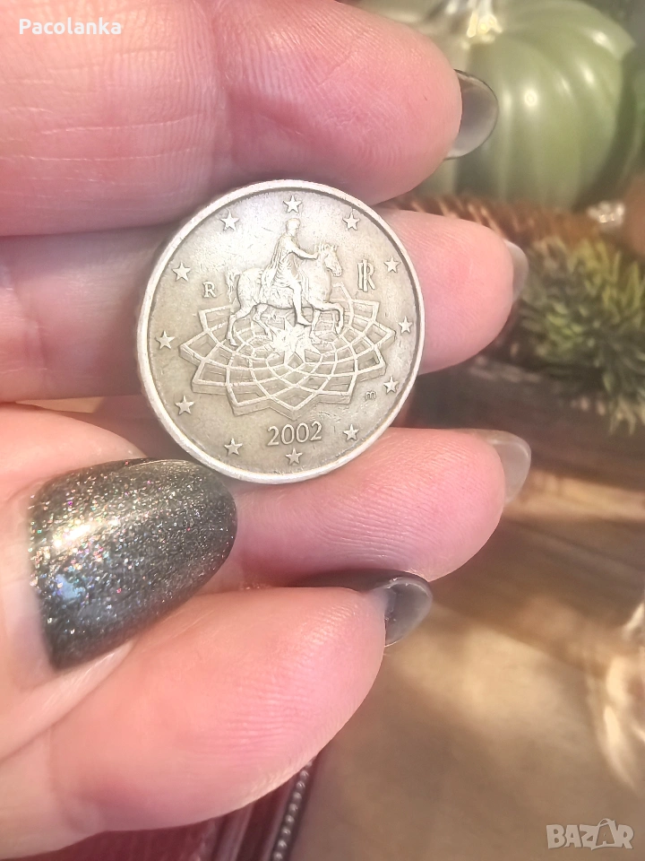 0.50 цента 2002 италия, снимка 1