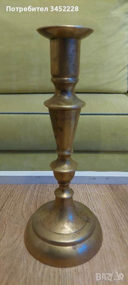 свещник бронз масивен за ценители , снимка 1