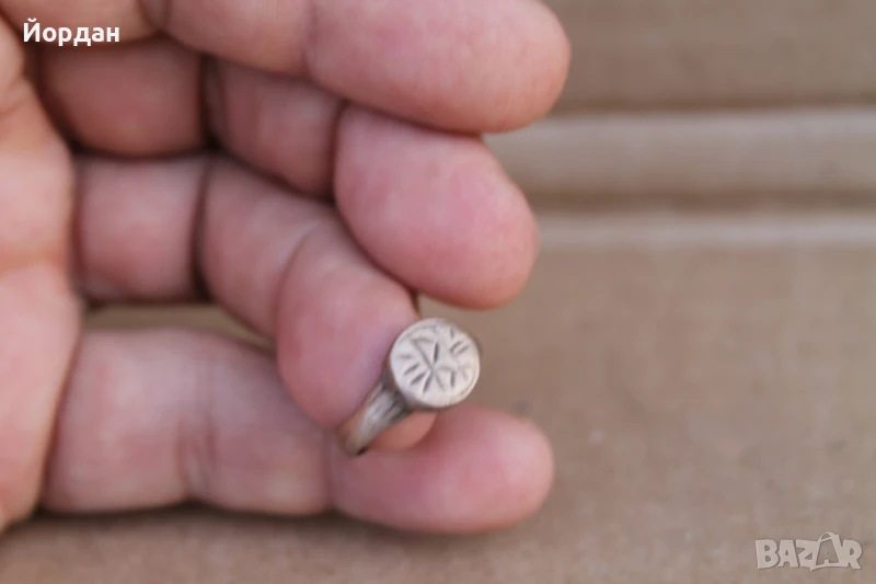 Стар Османски сребърен пръстен, снимка 1