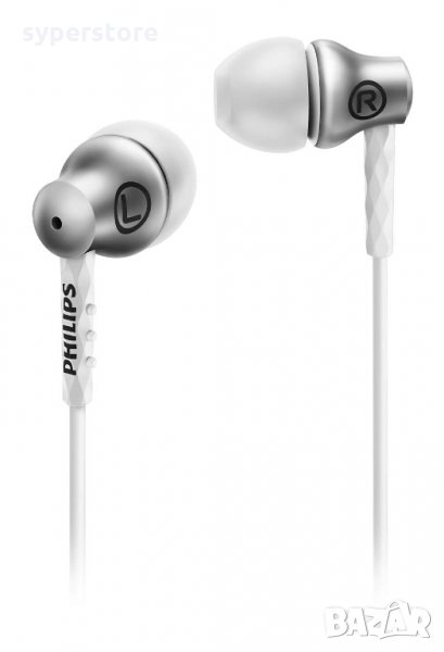 Слушалки Philips SHE8100SL Deep Bass Response сребристи тапи за ушите In-earphone, снимка 1