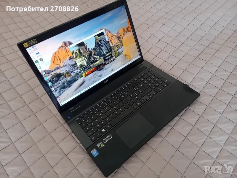 Геймърски лаптоп Acer 17,3 инча Intel Core i5 Ram 12GB Nvidia GTX 760M, снимка 1