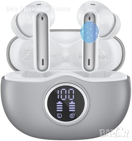 Нови Bluetooth 5.3 HiFi Слушалки с ENC Шумопотискане - 40 часа Възпроизвеждане, снимка 1