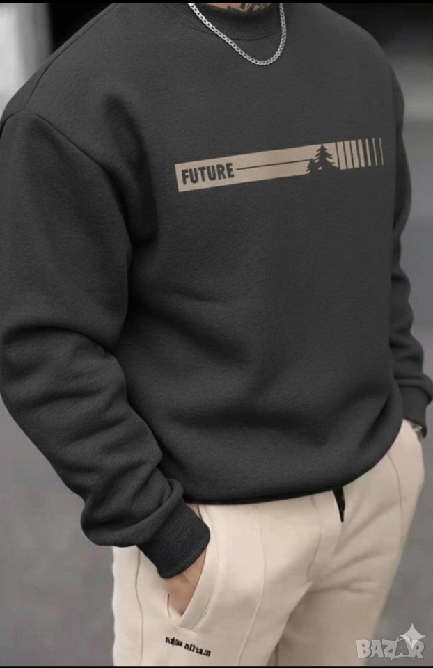 Мъжка блуза (суитшърт) с принт, снимка 1