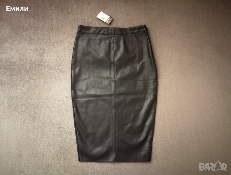 Нова дамска кожена пола в черен цвят р-р XS, S, M (EU 34, 36, 38) - Primark, снимка 1