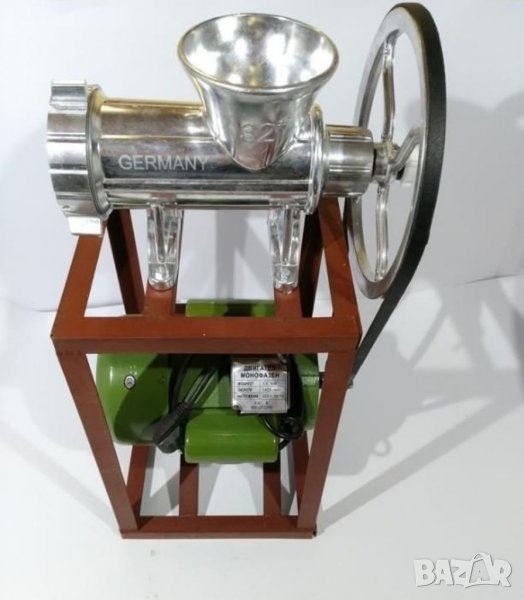 Алуминиева Месомелачка GERMANY + Ел. Двигател 1500 вата 1450 ОБОРОТА 1,5Kw кВ , снимка 1