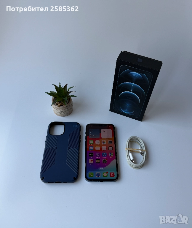 iPhone 12 Pro 256 Gb Pacific Blue 100% Батерия, снимка 1
