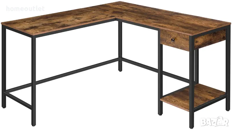 Ъглово бюро в индустриален стил BF135DN01, снимка 1