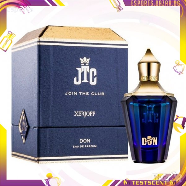 Унисекс парфюмна вода Xerjoff Don JTC Join the Club 50ml 1.7oz Vintage Винтидж бач, снимка 1