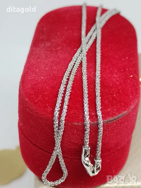 Бяло злато 14К нежен синджир 3.58 гр цена 450 лв, снимка 1