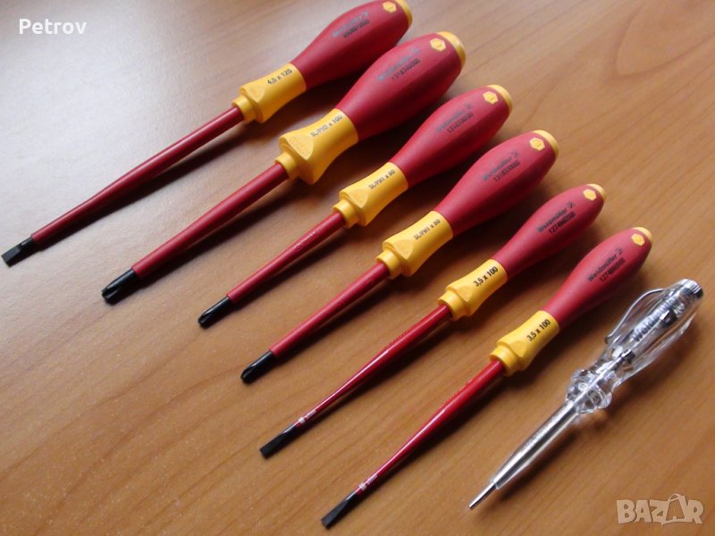 Weidmüller / Wiha - Made in Germany - PROFI VDE 1000 V Висококачественни ЧИСТО НОВИ Корави Отверки!!, снимка 1