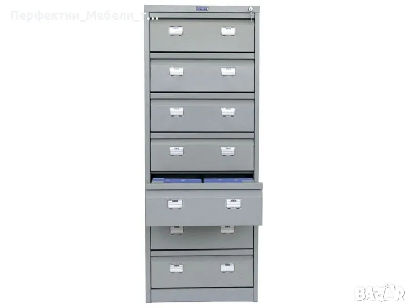 Метална картотека 7 чекмеджета за папки А5-А6, снимка 1