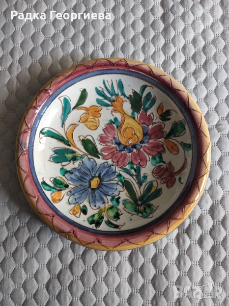 Керамична стенна чиния, снимка 1