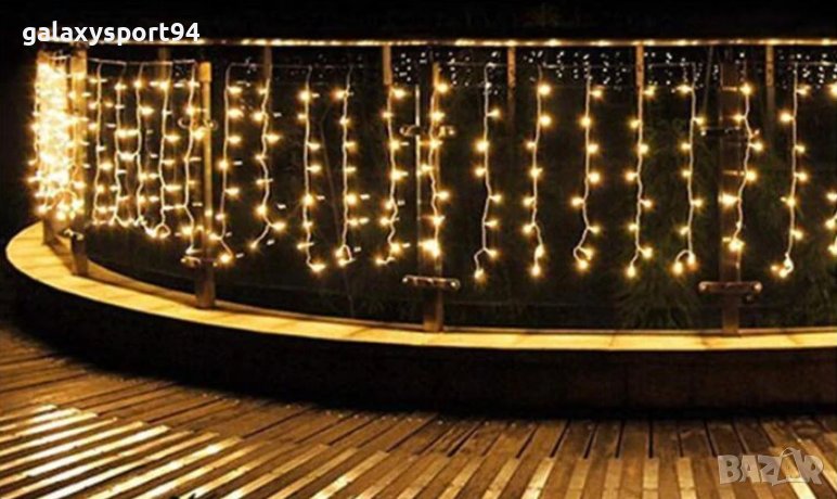 Мини Завеса водопад Топло бял Водопад 2022г Зима ЛЕД модел, снимка 1