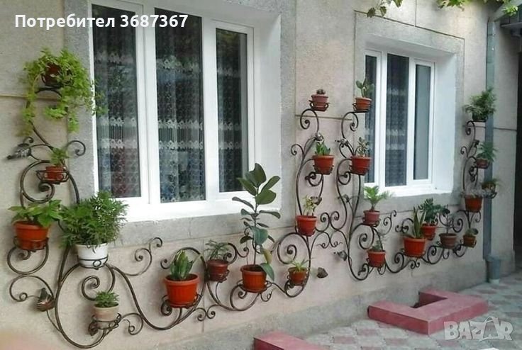 Цветарници и стойки за цветя и саксии от ковано желязо , снимка 1