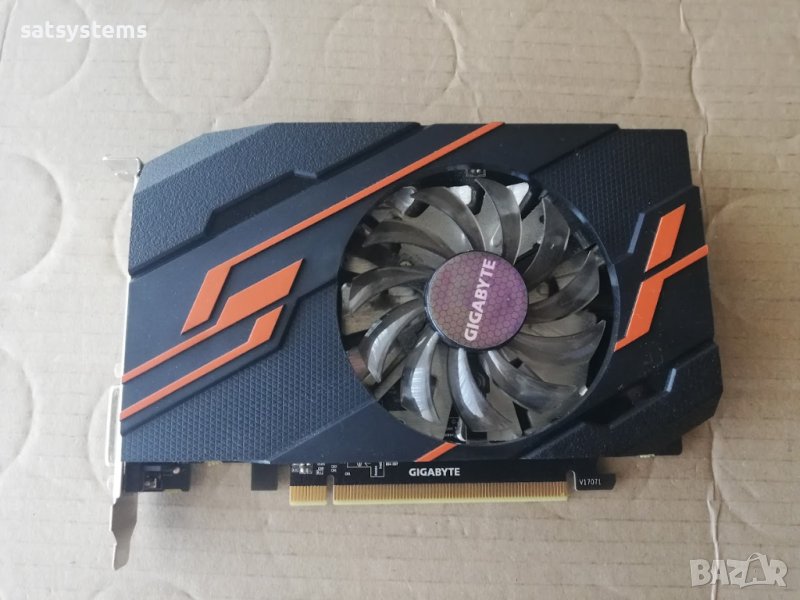 Видео карта NVidia GeForce Gigabyte GT1030 OC 2048MB GDDR5 64bit PCI-E, снимка 1