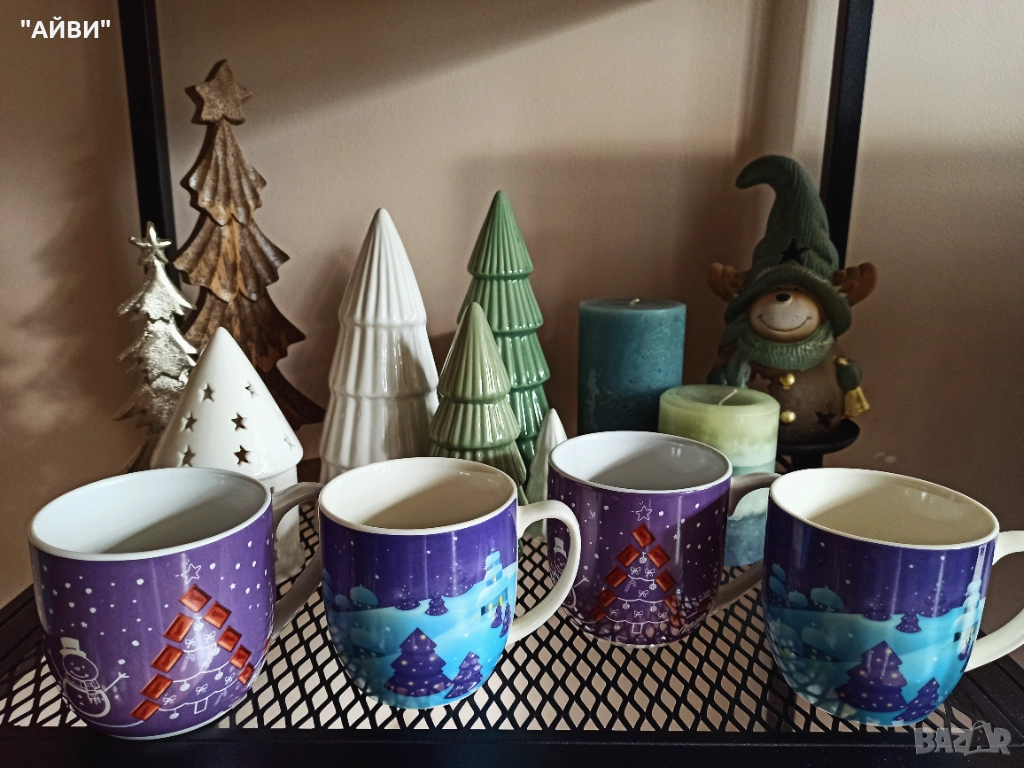 Коледни чаши milka, снимка 1