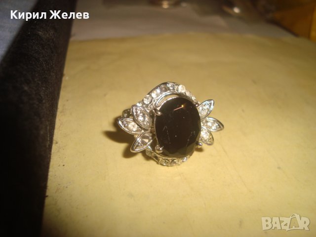 ПРЕКРАСЕН ФЛОРАЛЕН АР НУВО ПОСРЕБРЕН ПРЪСТЕН с ЮВЕЛИРНО ФАСЕТИРАН ГОЛЯМ МАРКАЗИТ и ЦИРКОНЧЕТА 70571, снимка 10 - Пръстени - 37512615