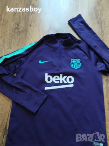 Nike FC Barcelona Dry Squad Dril Top Junior - юношеска футболна блуза 158-170см., снимка 4 - Детски анцузи и суичери - 48882590