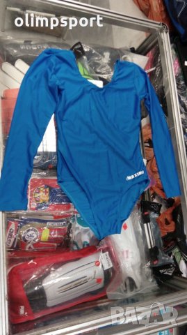 Детско трико с дълъг ръкав и обло деколте ново. Подходящо за гимнастика, танци и балет. Материал 70%