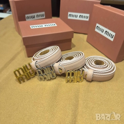 колани от естествена кожа в кутия miu miu , снимка 8 - Колани - 51550078