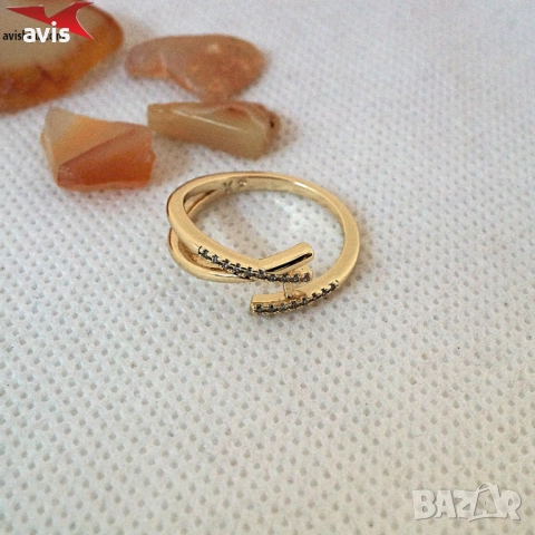 Пръстен с 14К златно покритие 224839