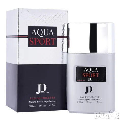 AQUA SPORT - Мъжки, дълготраен парфюм. Ароматен, морски, успокояващ аромат - 100мл. / Връхни нотки: , снимка 1 - Мъжки парфюми - 48761884