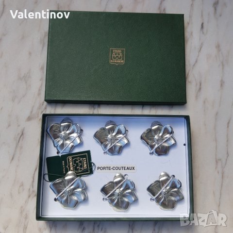 Комплект от 6 старинни поставки за ножове- Франция 