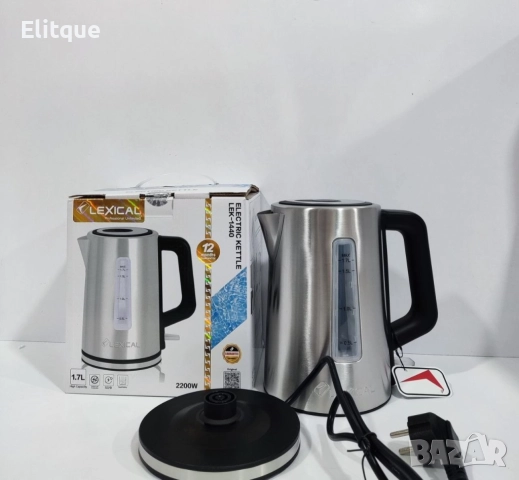 Електрическа кана за вода от неръждаема стоамна Lexical LEK-1440, снимка 2 - Кани - 52865704