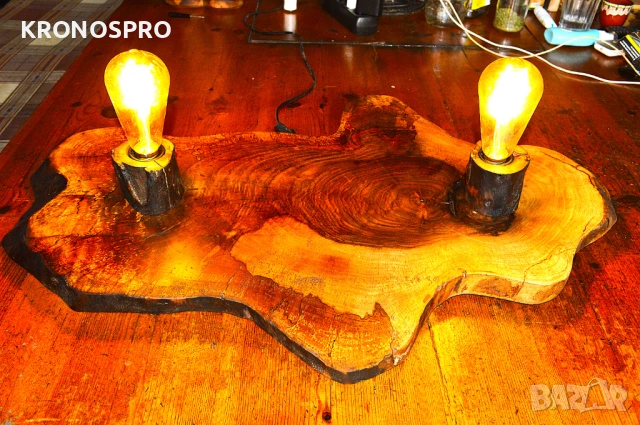 Страхотни дизайнерски лампи от орехово дърво , снимка 10 - Лампи за таван - 51404958