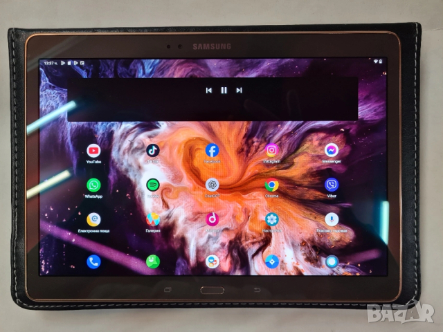 Samsung Galaxy Tab S 128GB 10.5 LTE bluetooth клавиатура и мишка с подсветка и кейс. , снимка 7 - Таблети - 53330497
