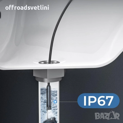 Индустриален ендоскоп – 5 метра кабел, Ø8 мм, HD камера, 2" дисплей, снимка 8 - Аксесоари и консумативи - 52471639