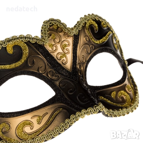 Дамска карнавална маска със златисти детайли, снимка 2 - Други - 52163221