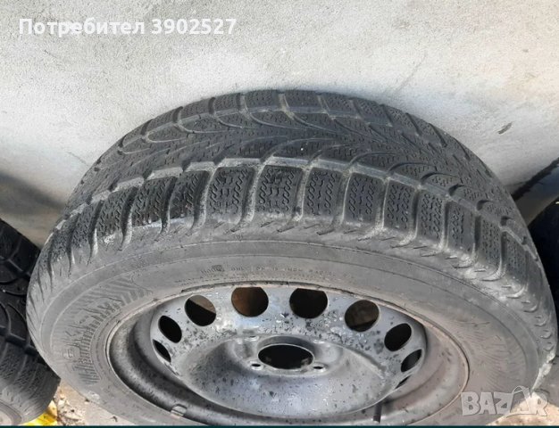 Зимни гуми Nokian 195/60/R15 DOT 4114 с джанти, снимка 6 - Гуми и джанти - 44087849