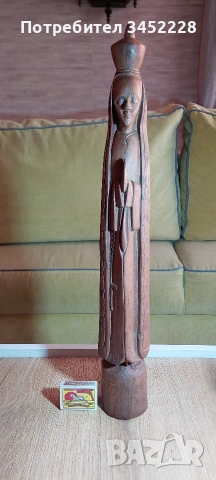 дърворезба масив за ценители височина 48см , снимка 7 - Декорация за дома - 53133011