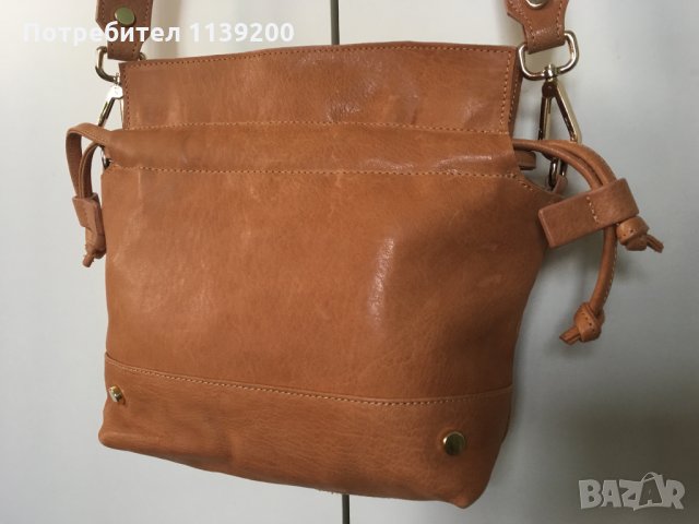 Printemps Paris френска дамска бежова чанта с дълга дръжка , снимка 3 - Чанти - 27273549