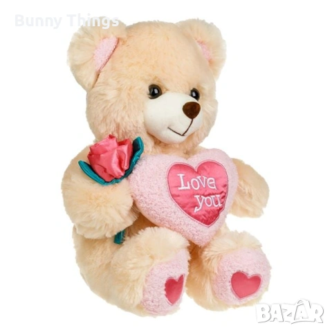 Плюшено мече със сърце "Love", различни видове/ Подарък за Свети Валентин, снимка 9 - Плюшени играчки - 53410267