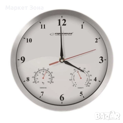 Стенен часовник Washington, 30см., кварц. Черен, бял, снимка 2 - Стенни часовници - 51479220