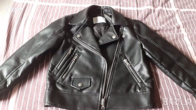 Кожено яке ZARA р-р 116, снимка 2 - Детски якета и елеци - 37947071