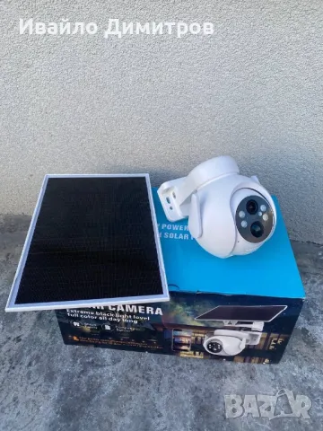 Соларна камера водоустойчива с WiFi и 6mpx Z517 iCSee със SIM, снимка 3 - HD камери - 48774427