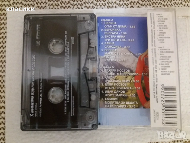 Пирин фолк 2002., снимка 2 - Аудио касети - 53012432