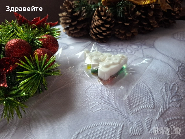 Коледни глицеринови сапунчета с аромат на ябълка, канела и джинджифилови бисквитки , снимка 14 - Декорация за дома - 52646351
